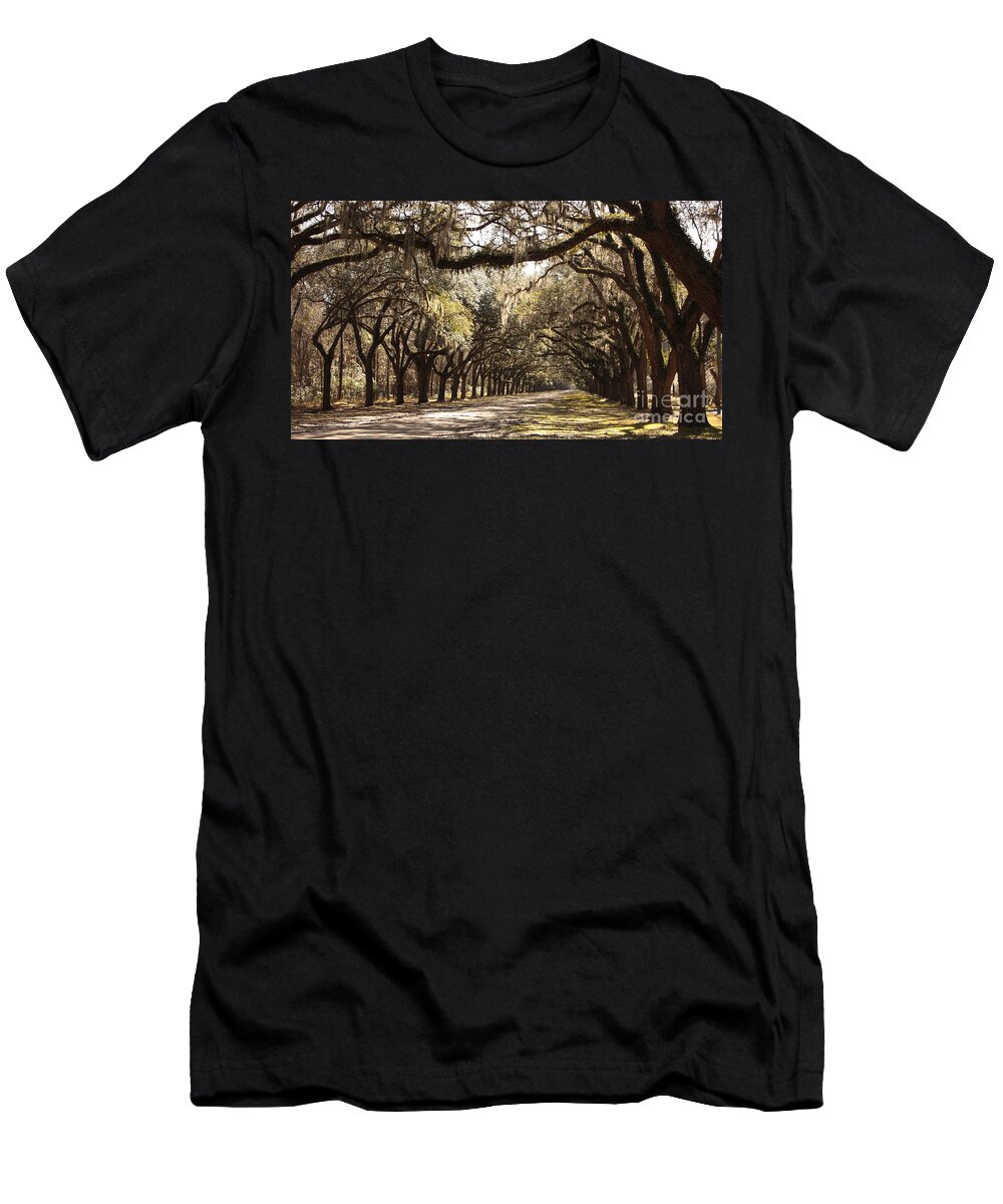 Live Oaks T-Shirt featuring the photograph Warm Southern Hospitality by Carol Groenen