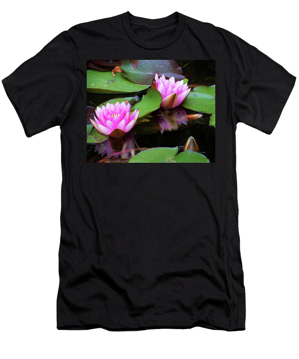Water Lilies T-Shirt featuring the photograph Water Lilies by Anthony Jones
