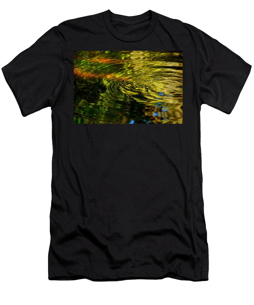 Water Swirl T-Shirt featuring the photograph Water Swirl by Susanne Van Hulst