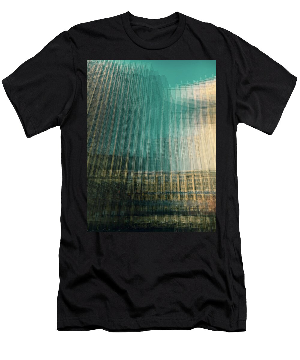 Multi Exposure. Layers T-Shirt featuring the photograph Wave by Angela King-Jones