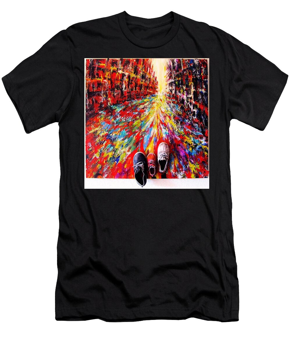 Energy Art T-Shirt featuring the painting We Can Do It by Helen Kagan