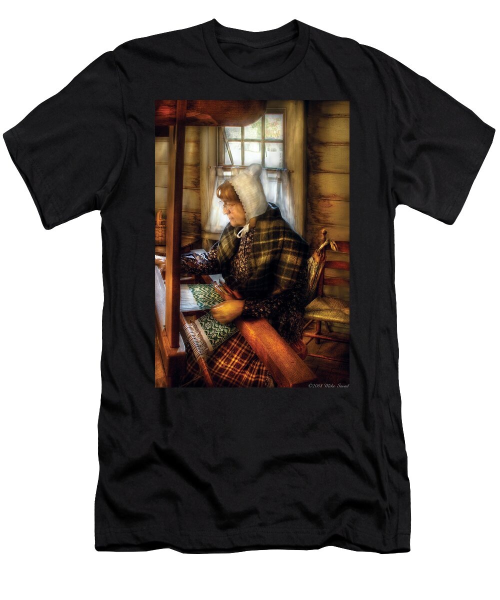 Savad T-Shirt featuring the photograph Weaver - The Weaver by Mike Savad
