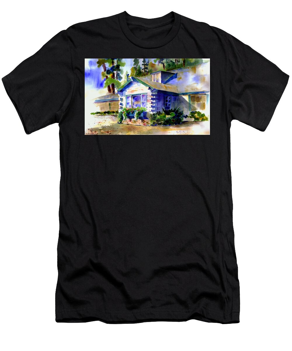 Monte Vista Inn T-Shirt featuring the painting Welcome Window by Joan Chlarson