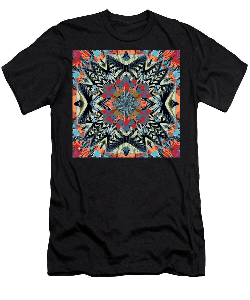Abstract T-Shirt featuring the digital art Well Positioned by Jim Pavelle