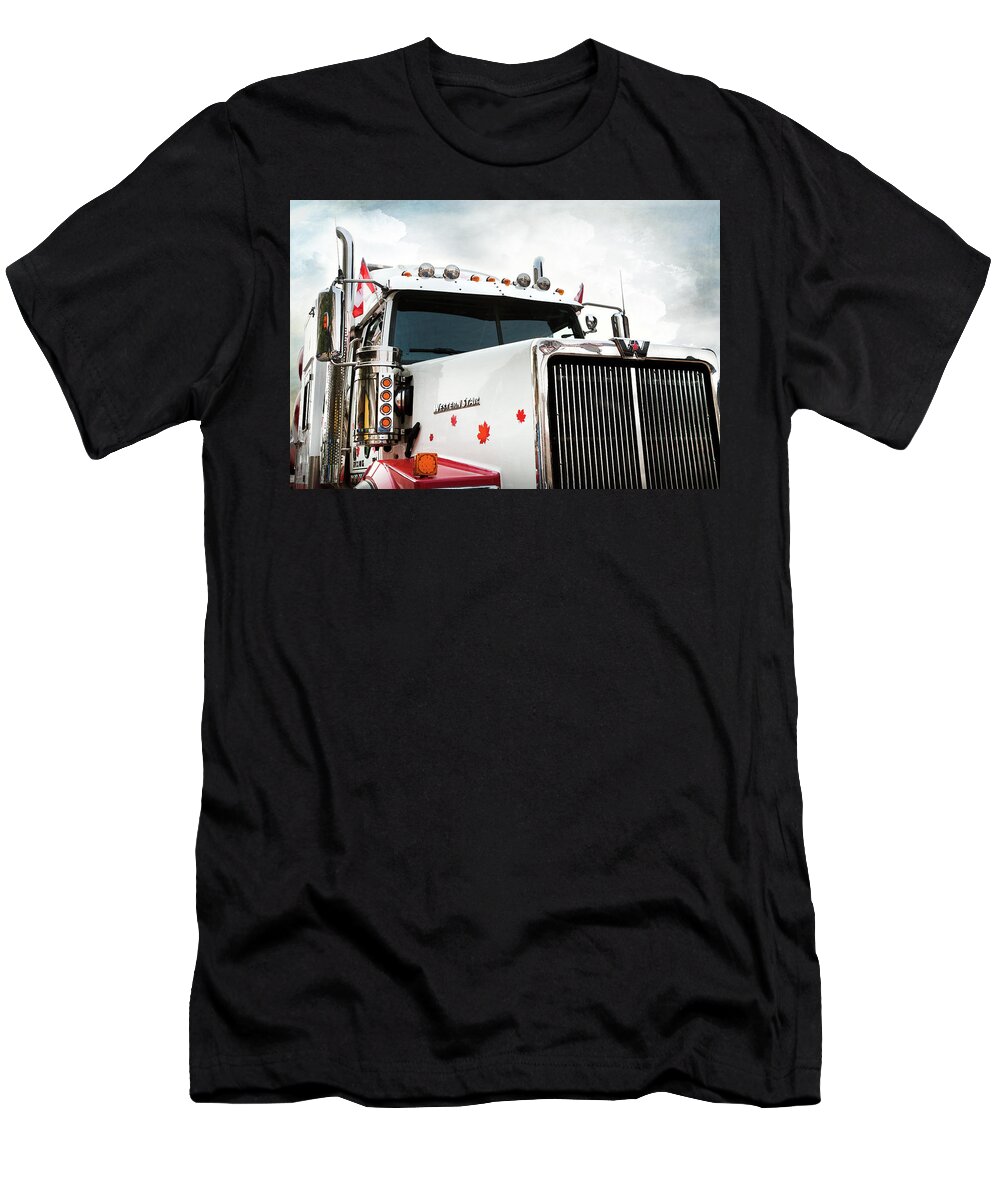 Trucks T-Shirt featuring the photograph Western Star Out Of Canada by Theresa Tahara