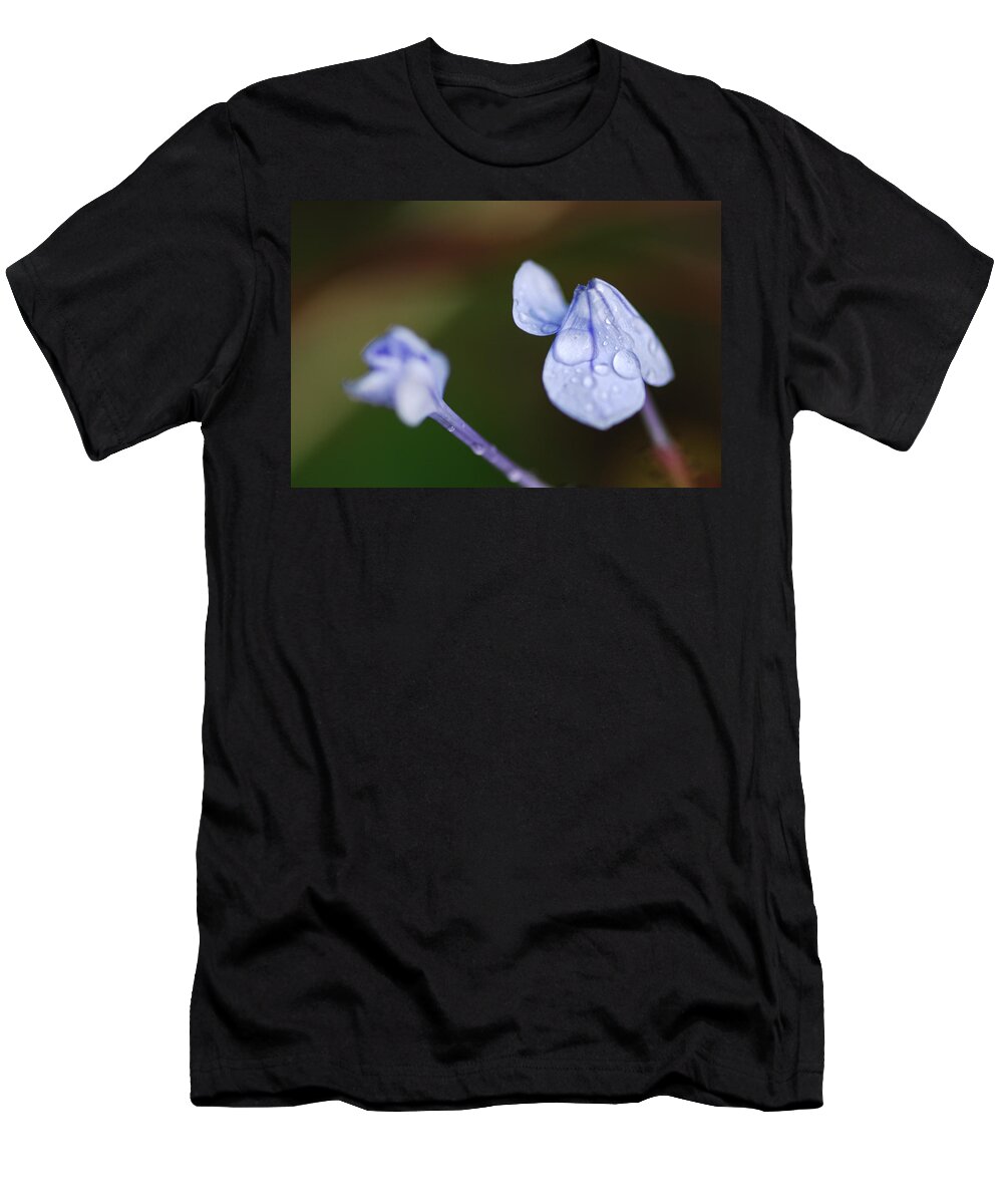 Flower T-Shirt featuring the photograph What Did You Say by Donna Blackhall