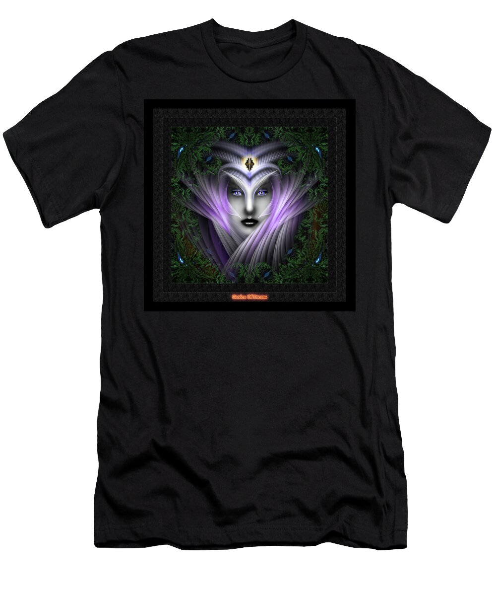 Arsencia T-Shirt featuring the digital art What Dreams Are Made Of Garden Dreams by Rolando Burbon