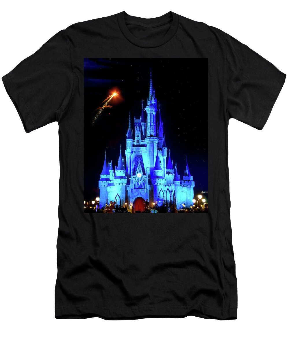 Magic Kingdom T-Shirt featuring the photograph When You Wish Upon A Star by Mark Andrew Thomas