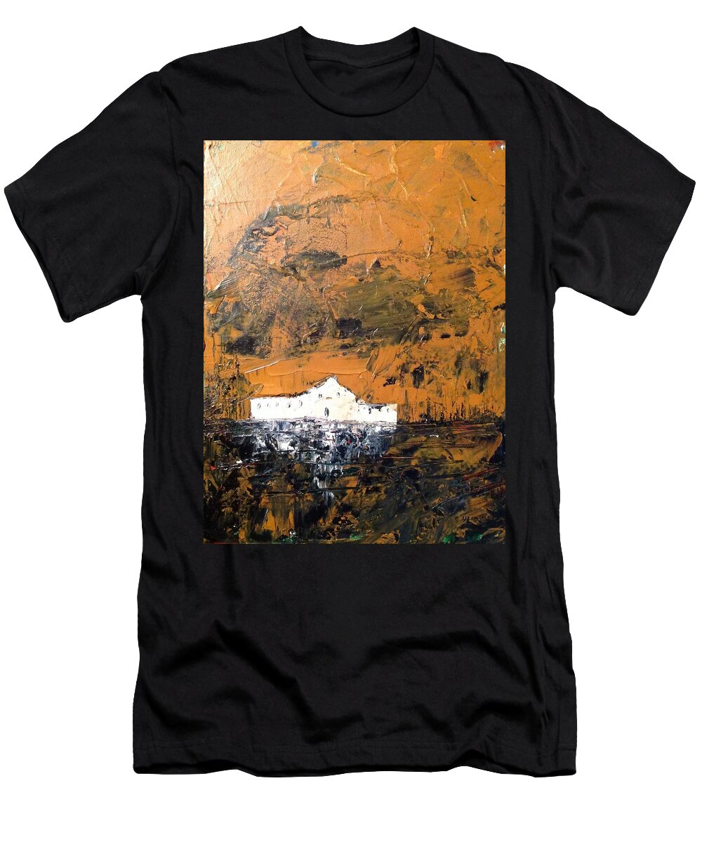 Abstract Oil Landscape Painting T-Shirt featuring the painting White Buildings No.2 by Desmond Raymond
