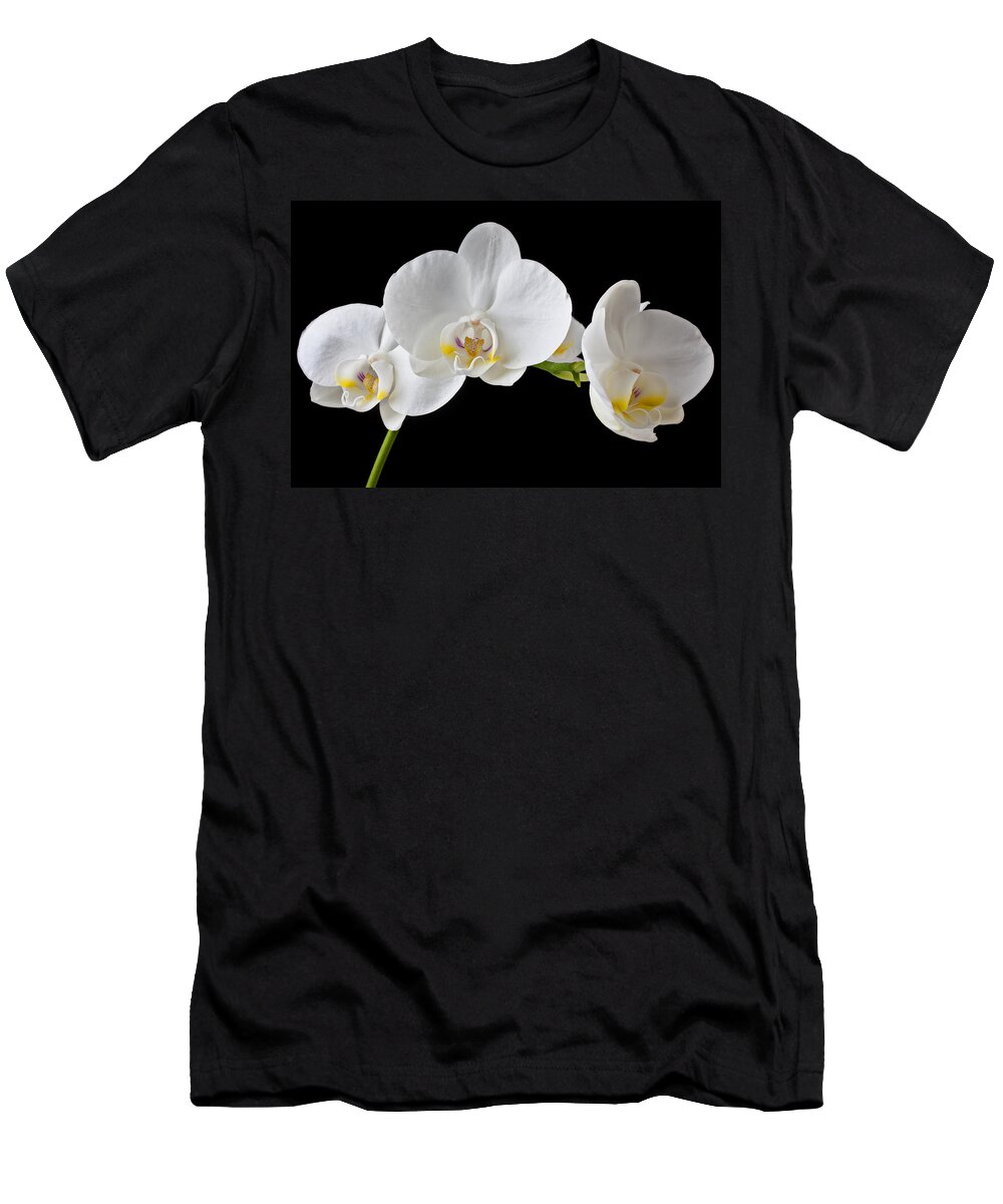 Beautiful T-Shirt featuring the photograph White orchid by Garry Gay