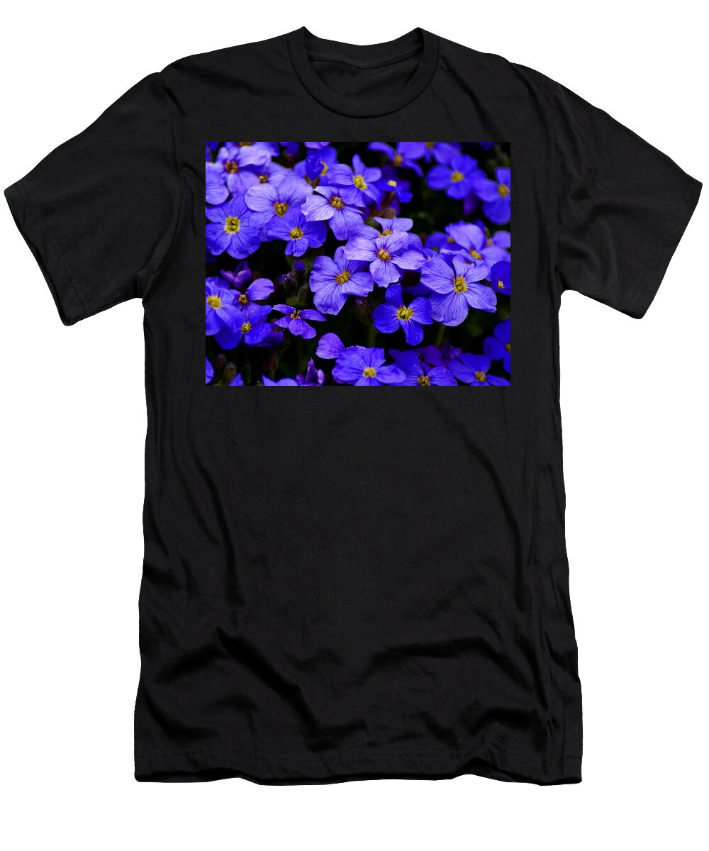 Flowers T-Shirt featuring the photograph Wildflower Blues by Ben Upham III