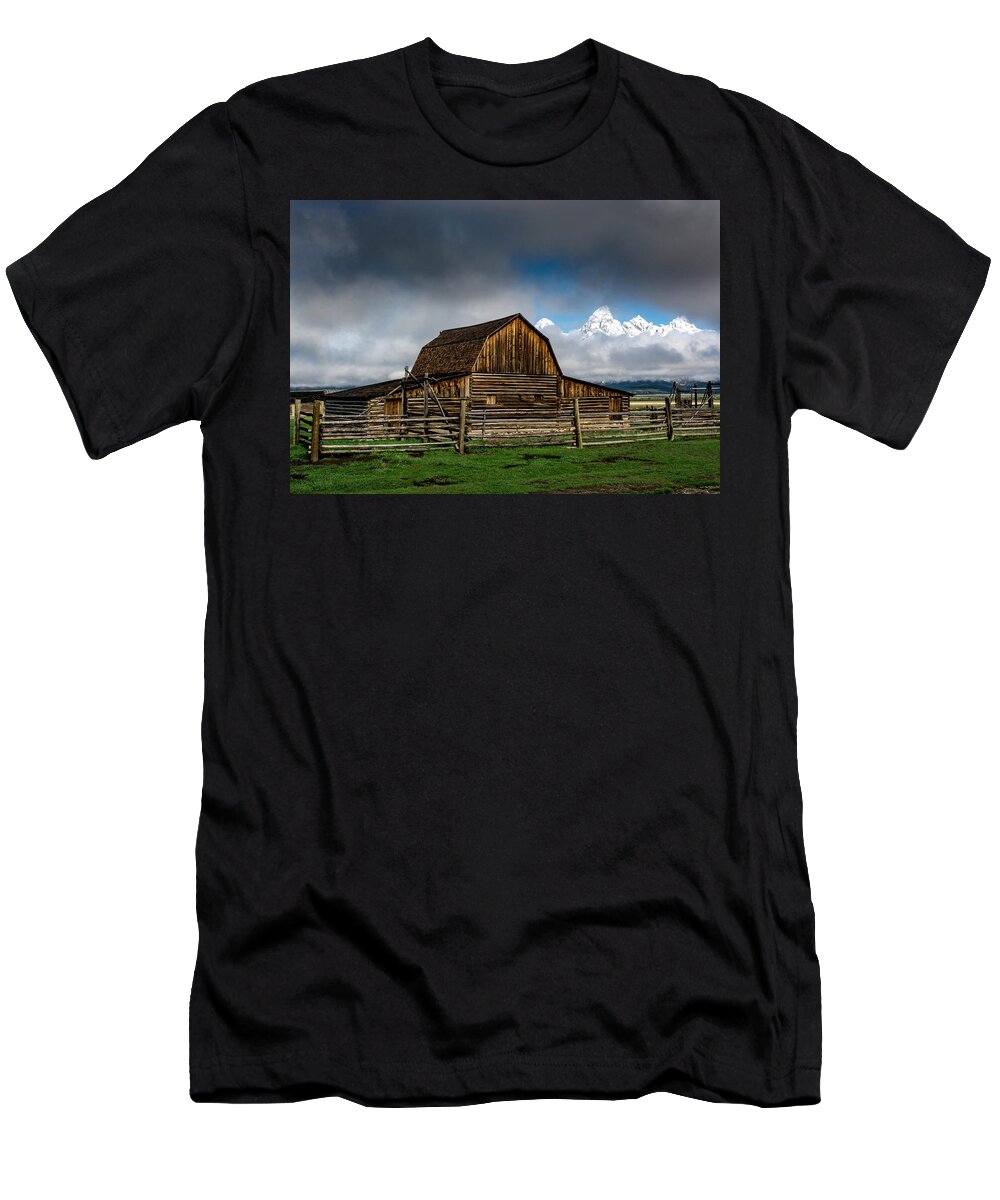 Tetons T-Shirt featuring the photograph Window in the Storm by Scott Read