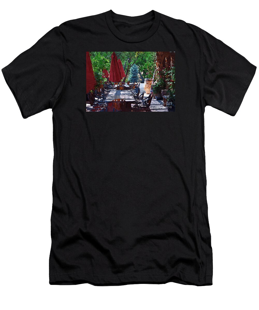 Winery T-Shirt featuring the digital art Wine Tasting by Kirt Tisdale