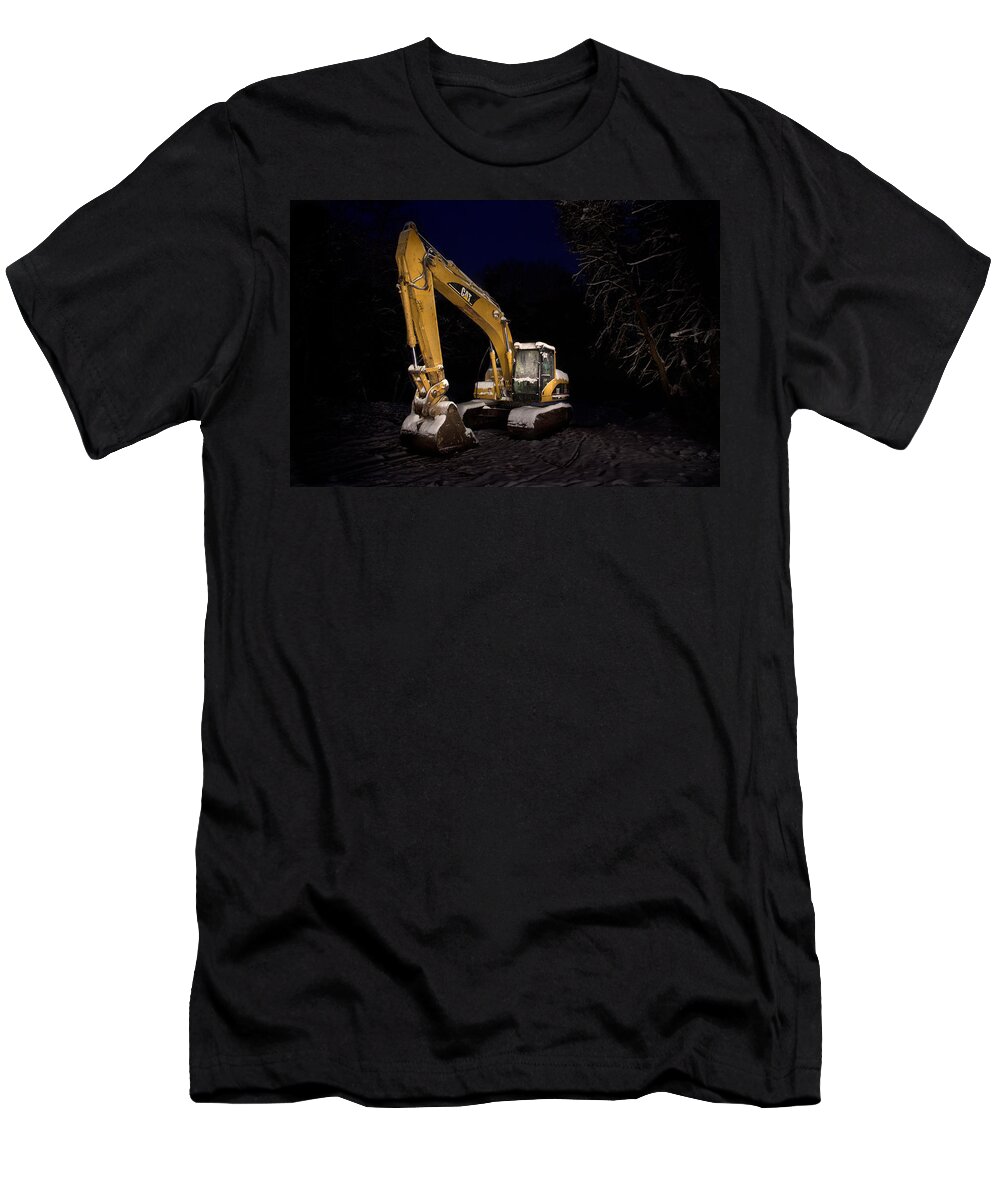 Cat T-Shirt featuring the photograph Winter Cat Landscape by David Andersen