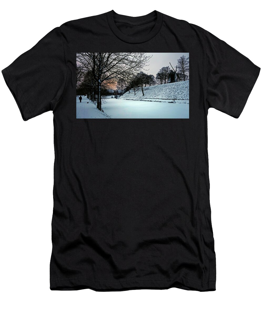 Winter T-Shirt featuring the photograph Winter Glow - 365-286 by Inge Riis McDonald