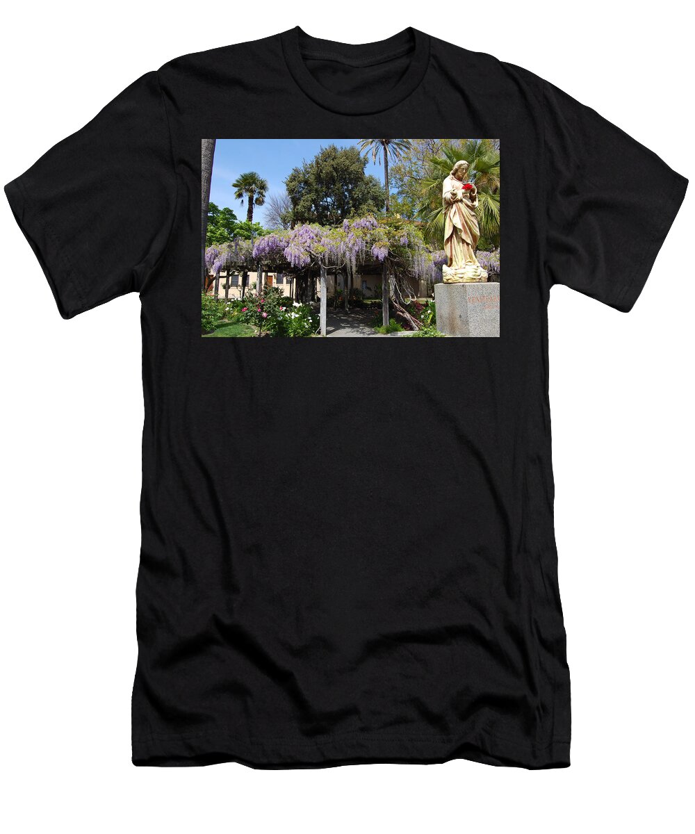 Wisteria T-Shirt featuring the photograph Wisteria Blessings by Carolyn Donnell