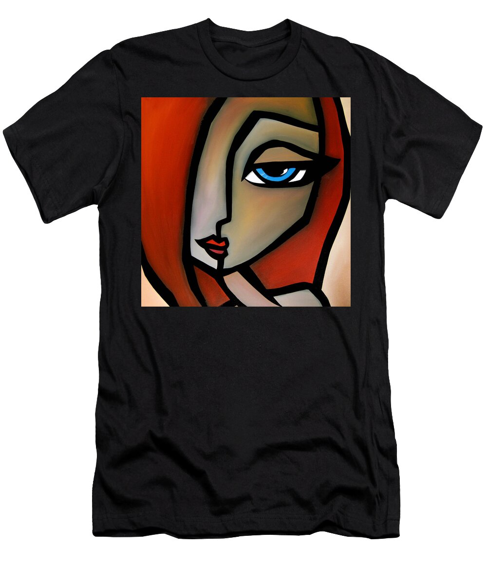 Fidostudio T-Shirt featuring the painting With You by Tom Fedro