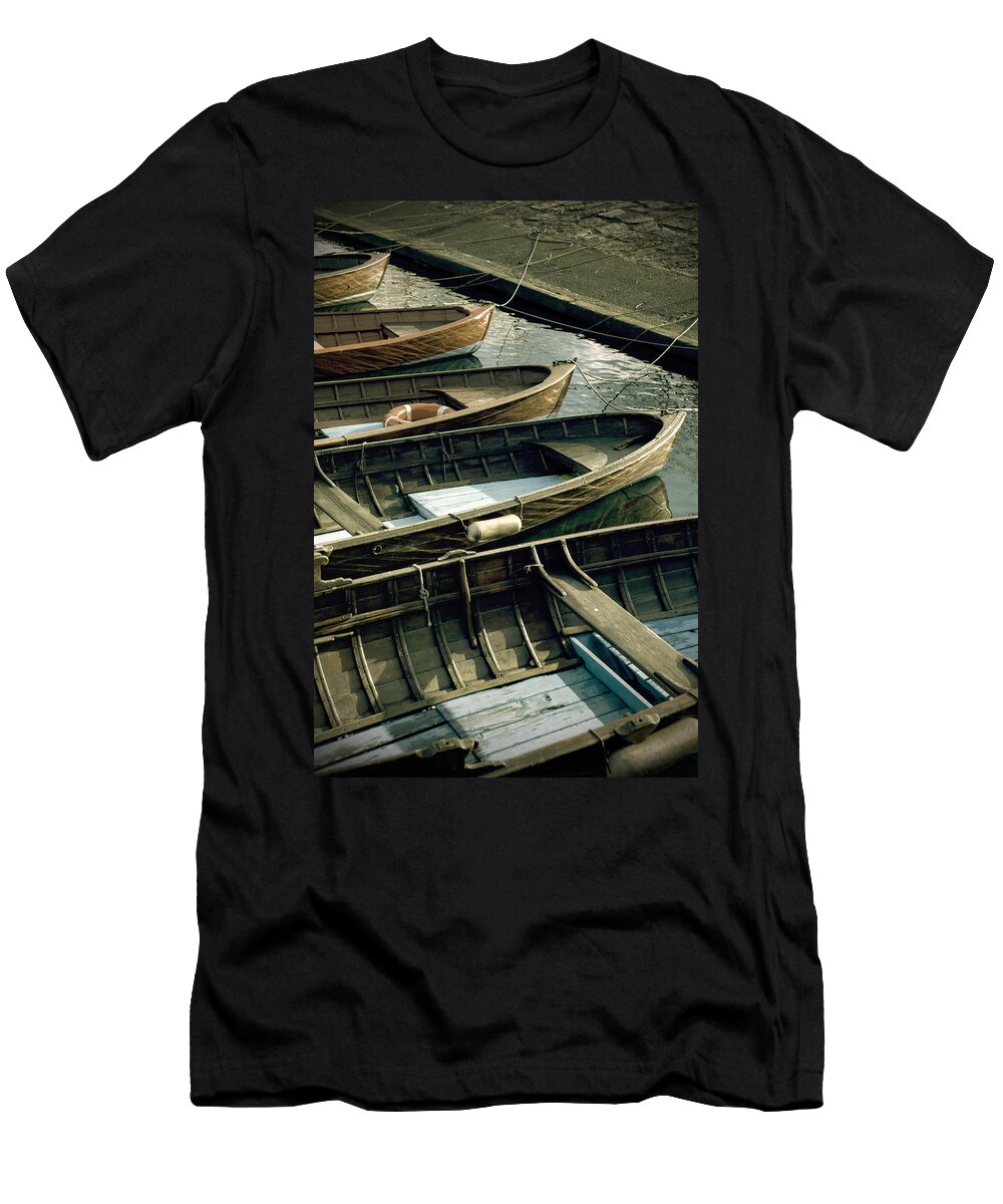 Boat T-Shirt featuring the photograph Wooden Boats by Joana Kruse