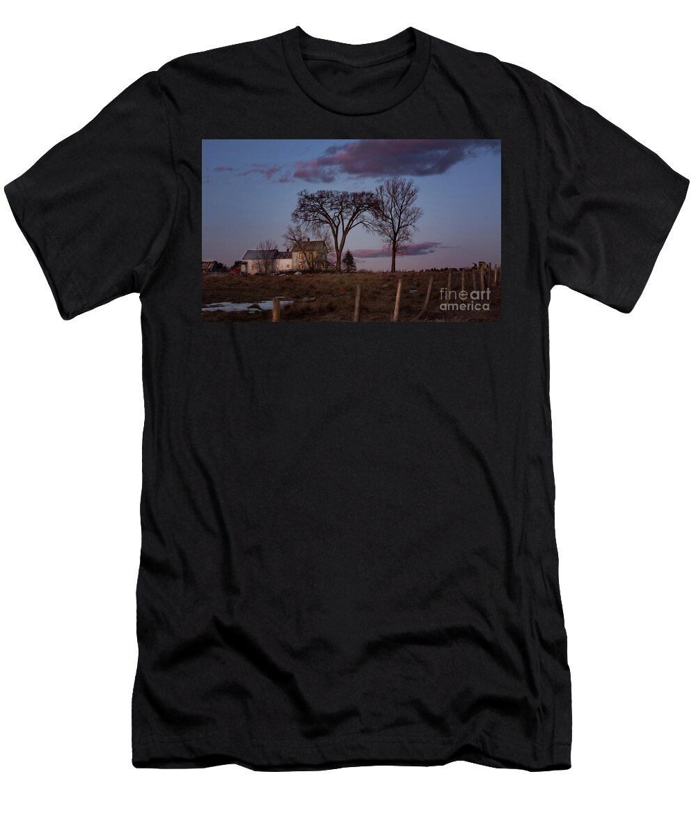 Farm T-Shirt featuring the photograph Wright Farm by Lisa Bryant