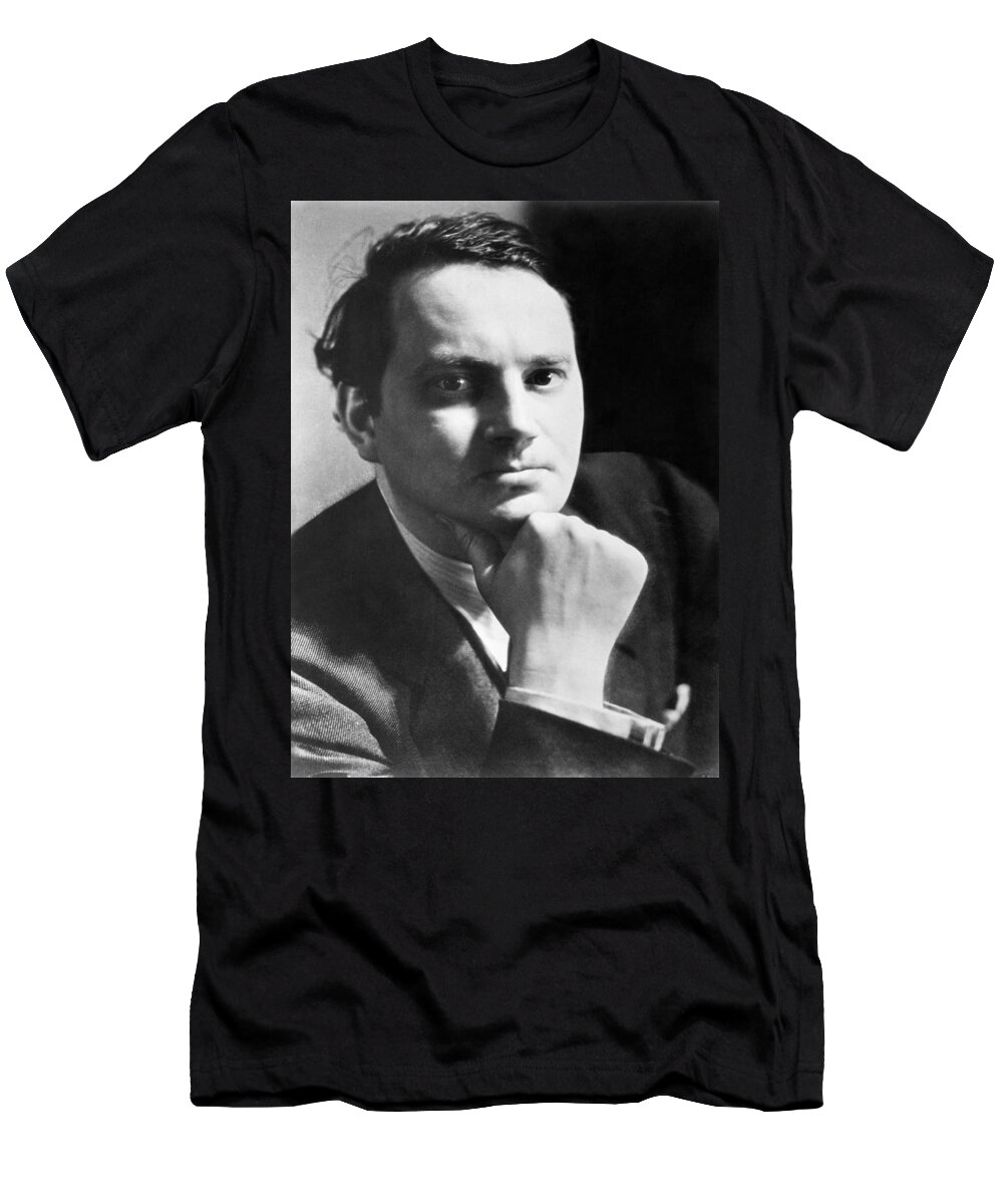 1 Person T-Shirt featuring the photograph Writer Thomas Wolfe by Underwood Archives