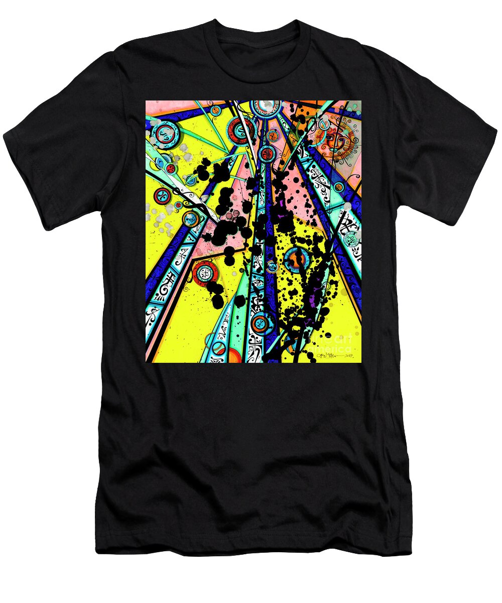 Sun T-Shirt featuring the drawing Yellow Sun by Joey Gonzalez
