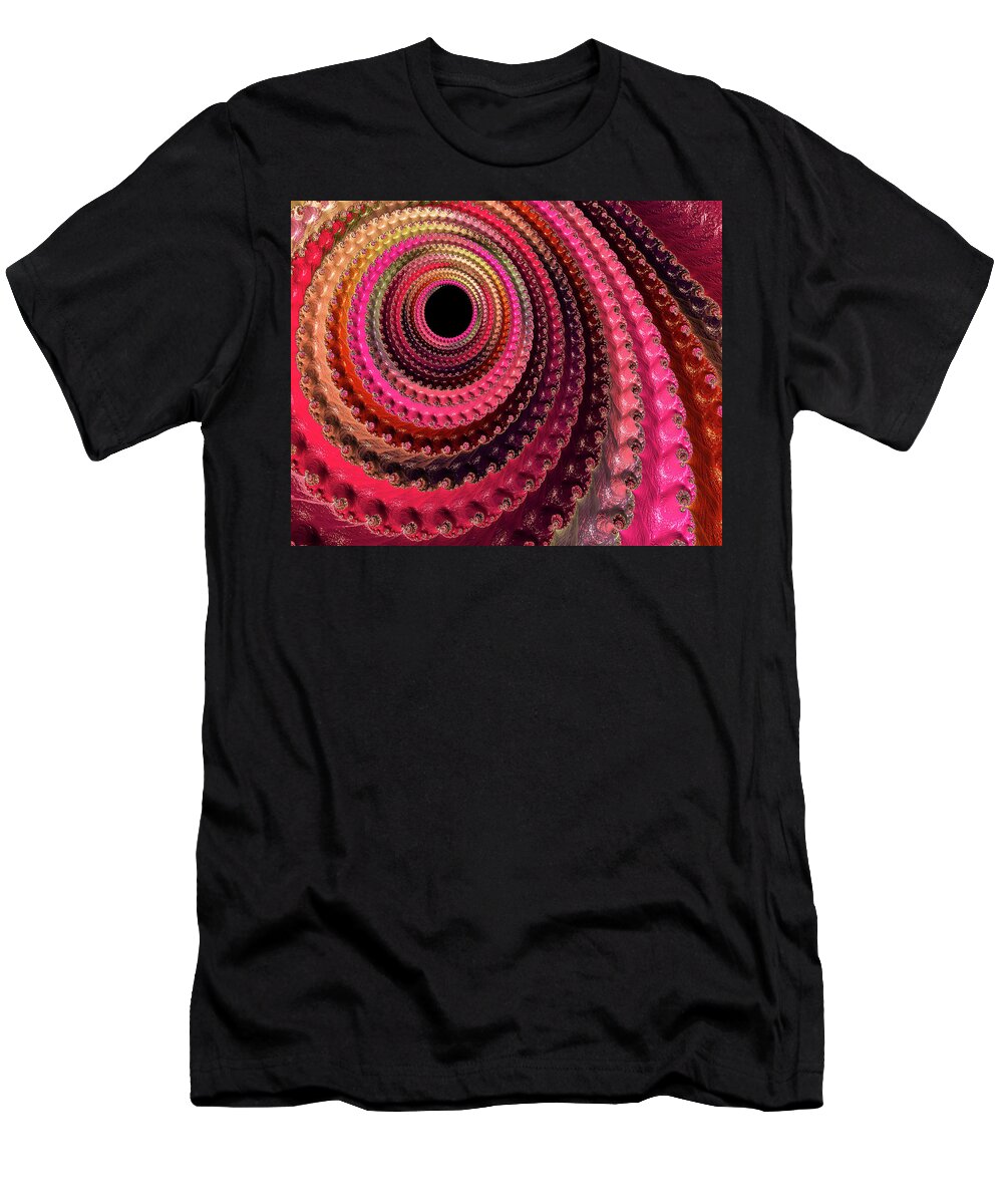 Fractal Art T-Shirt featuring the photograph Dizzy #1 by Bonnie Bruno