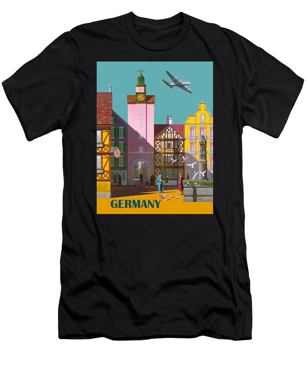 Germany T-Shirt featuring the digital art Germany #2 by Long Shot