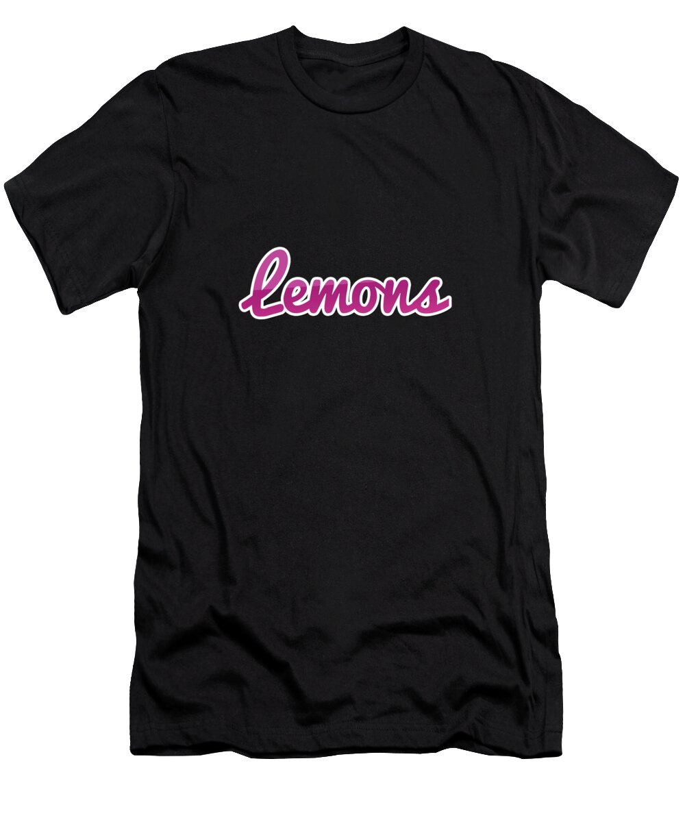 Lemons T-Shirt featuring the digital art Lemons #Lemons #1 by TintoDesigns
