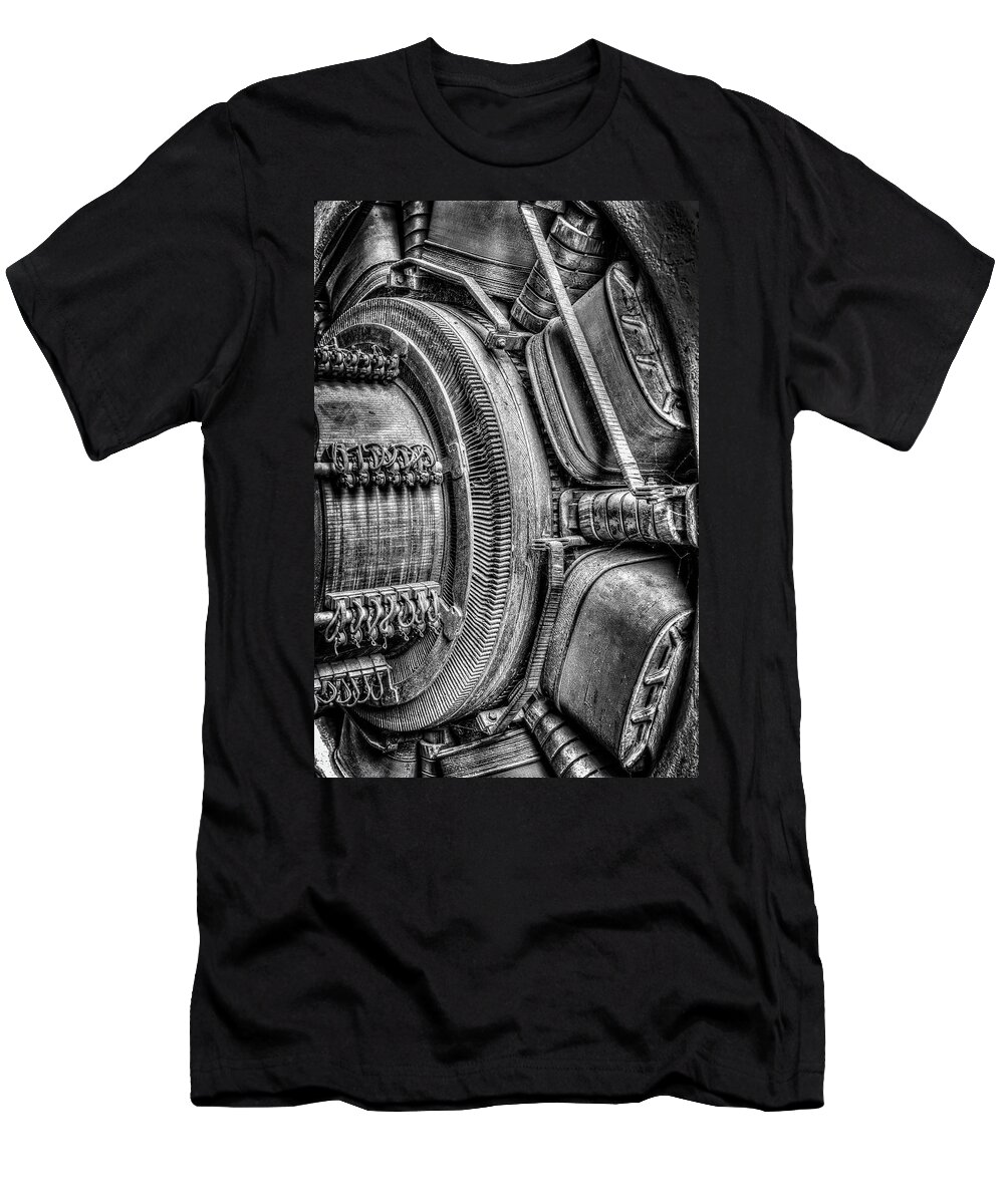 Industrial T-Shirt featuring the photograph Spinning into History #1 by Judi Kubes