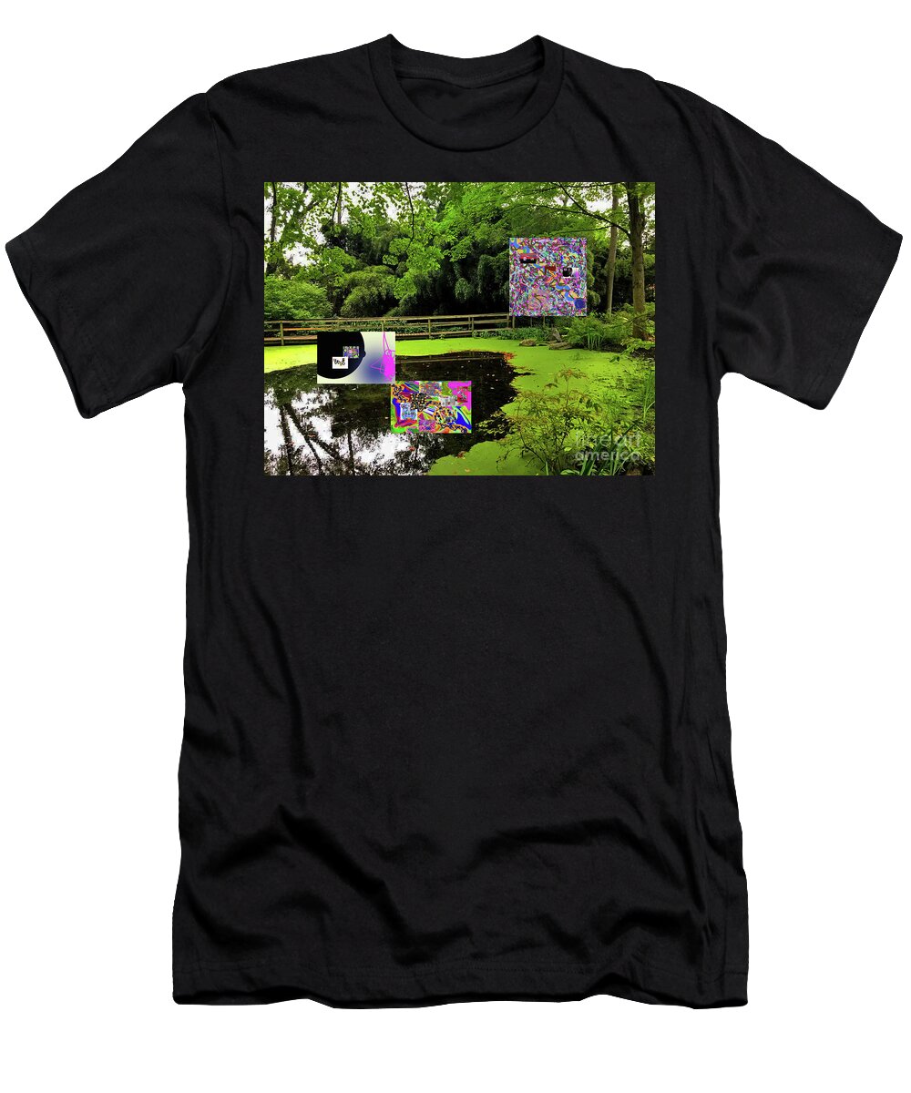 Walter Paul Bebirian: Volord Kingdom Art Collection Grand Gallery T-Shirt featuring the digital art 10-10-2019f by Walter Paul Bebirian