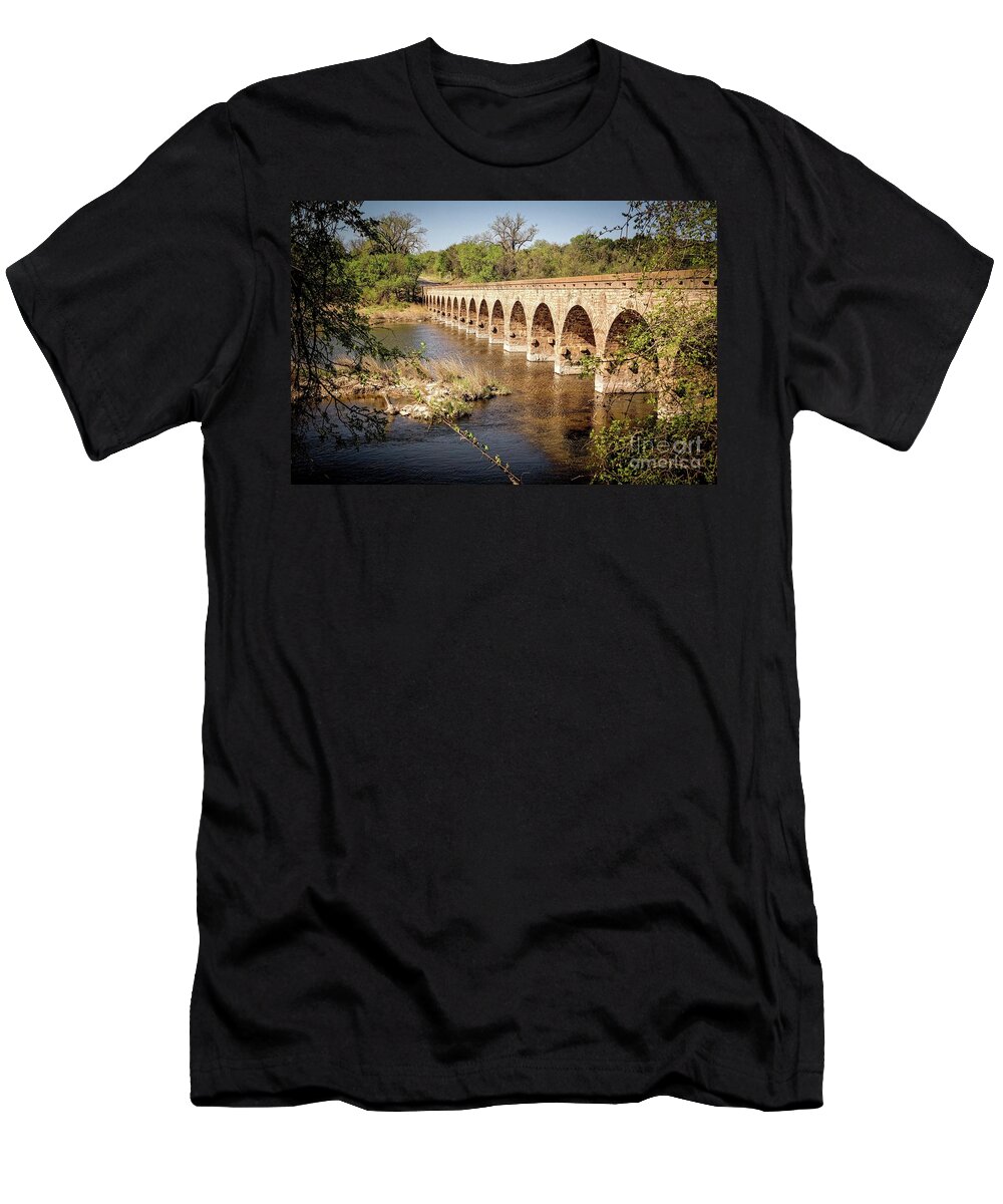 17 Arch Limestone Bridge T-Shirt featuring the photograph 17 Arch Limestone Bridge by Imagery by Charly