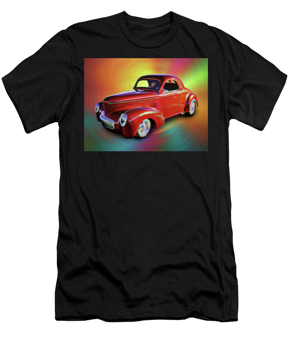 1941 Willis Coupe T-Shirt featuring the digital art 1941 Willis Coupe by Rick Wicker