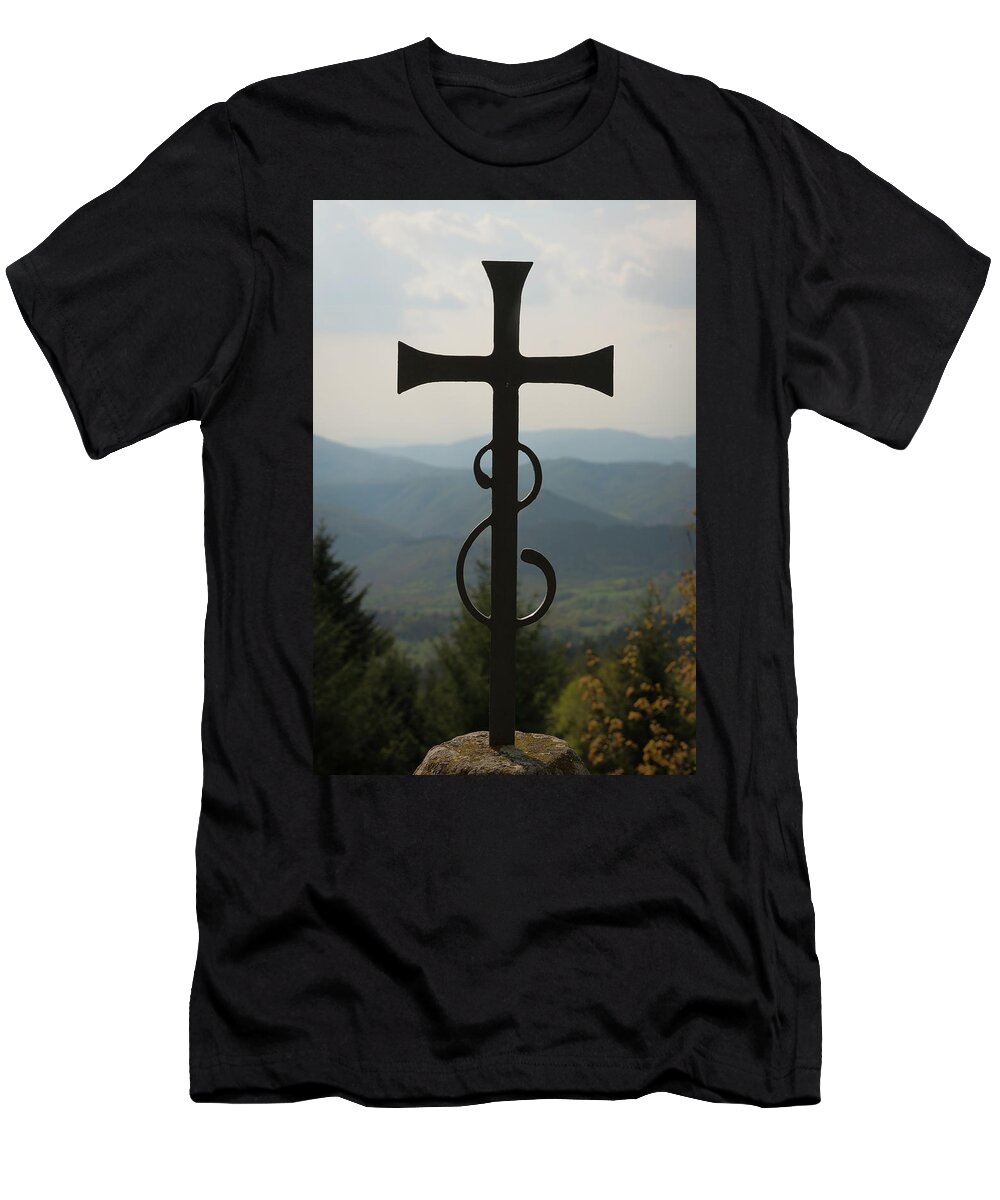 Sacred T-Shirt featuring the photograph Churches of Italy - Fiesole #2 by Andy Romanoff