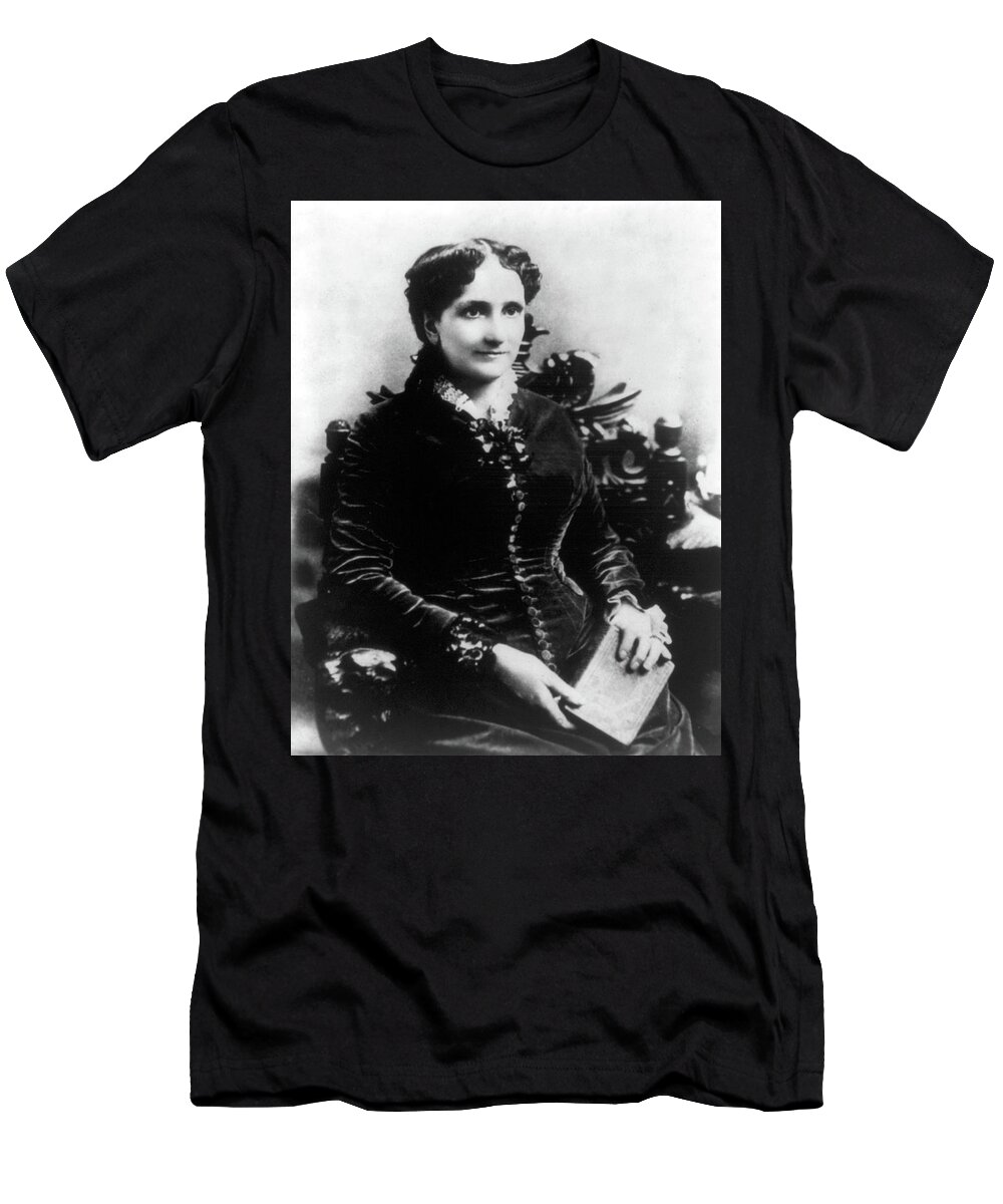 1880s T-Shirt featuring the photograph Mary Baker Eddy, Founder Of Christian by Science Source