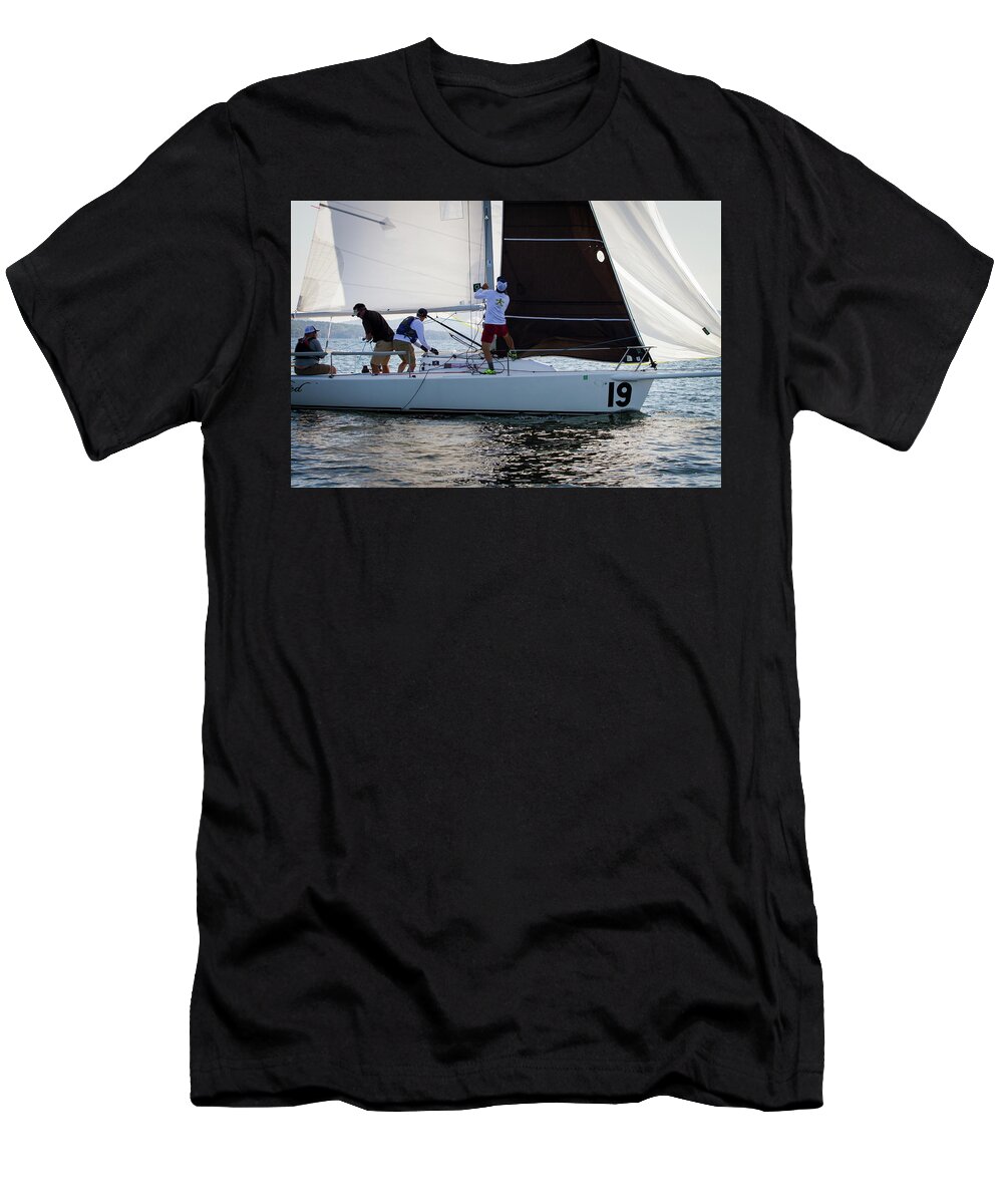 Sailing T-Shirt featuring the photograph 2019 J80 North American Championships #23 by Benjamin Dahl