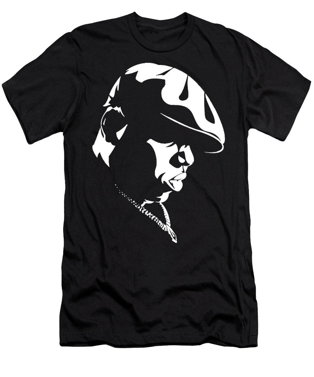 Tupac T-Shirt featuring the digital art 2pac Silhouettes by Janette Sudyawati