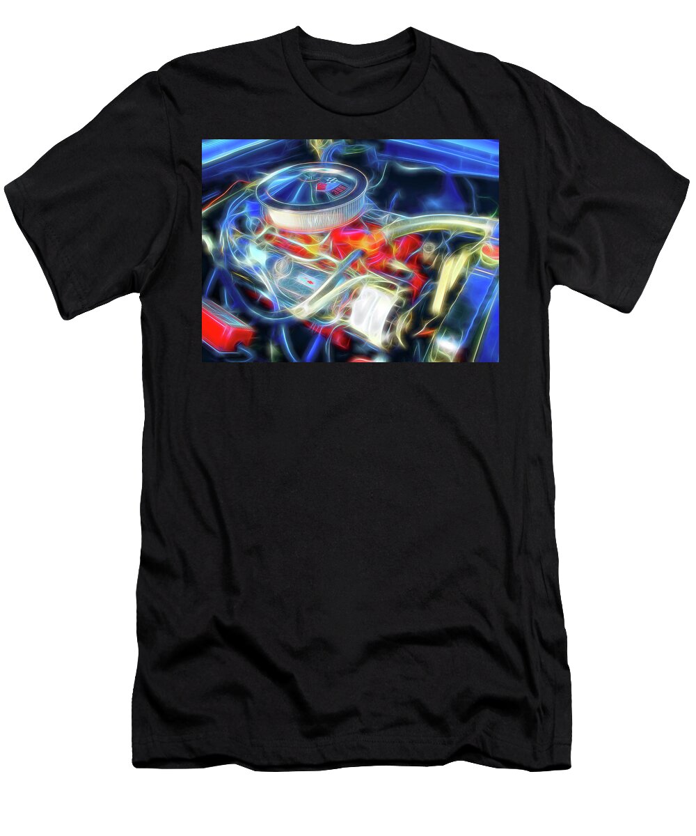 396 Engine T-Shirt featuring the digital art 396 by Rick Wicker