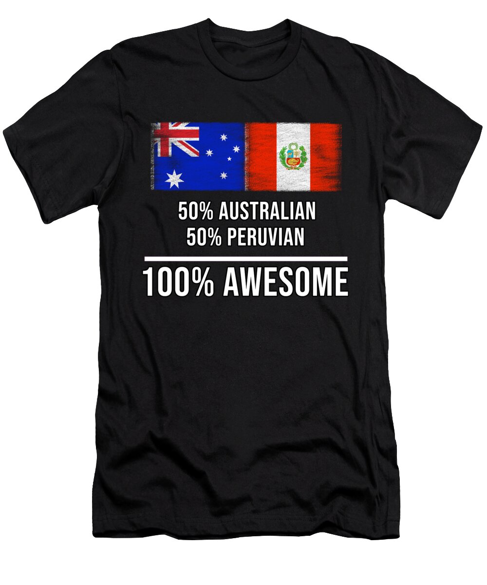 Opgive Skuldre på skuldrene Få 50 Australian 50 Peruvian 100 Awesome T-Shirt by Jose O - Pixels