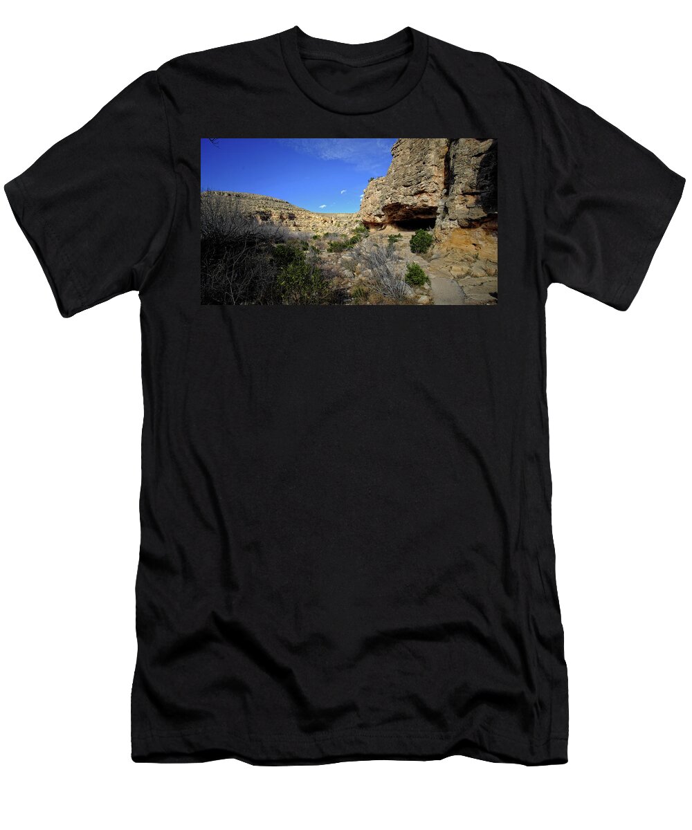 Rock T-Shirt featuring the photograph A Shelter in the Rock by George Taylor