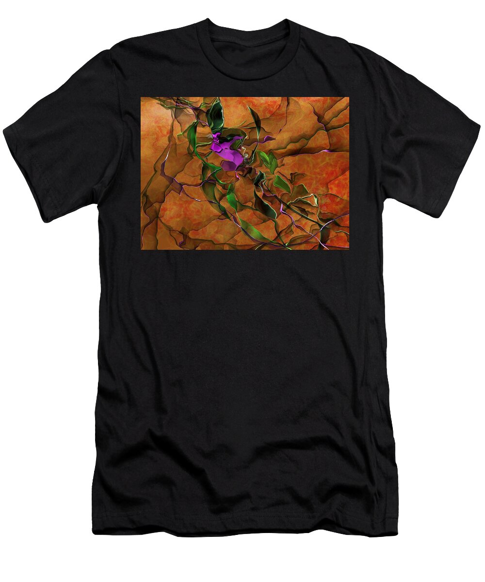 Abstract T-Shirt featuring the digital art Abstract 0619 by David Lane