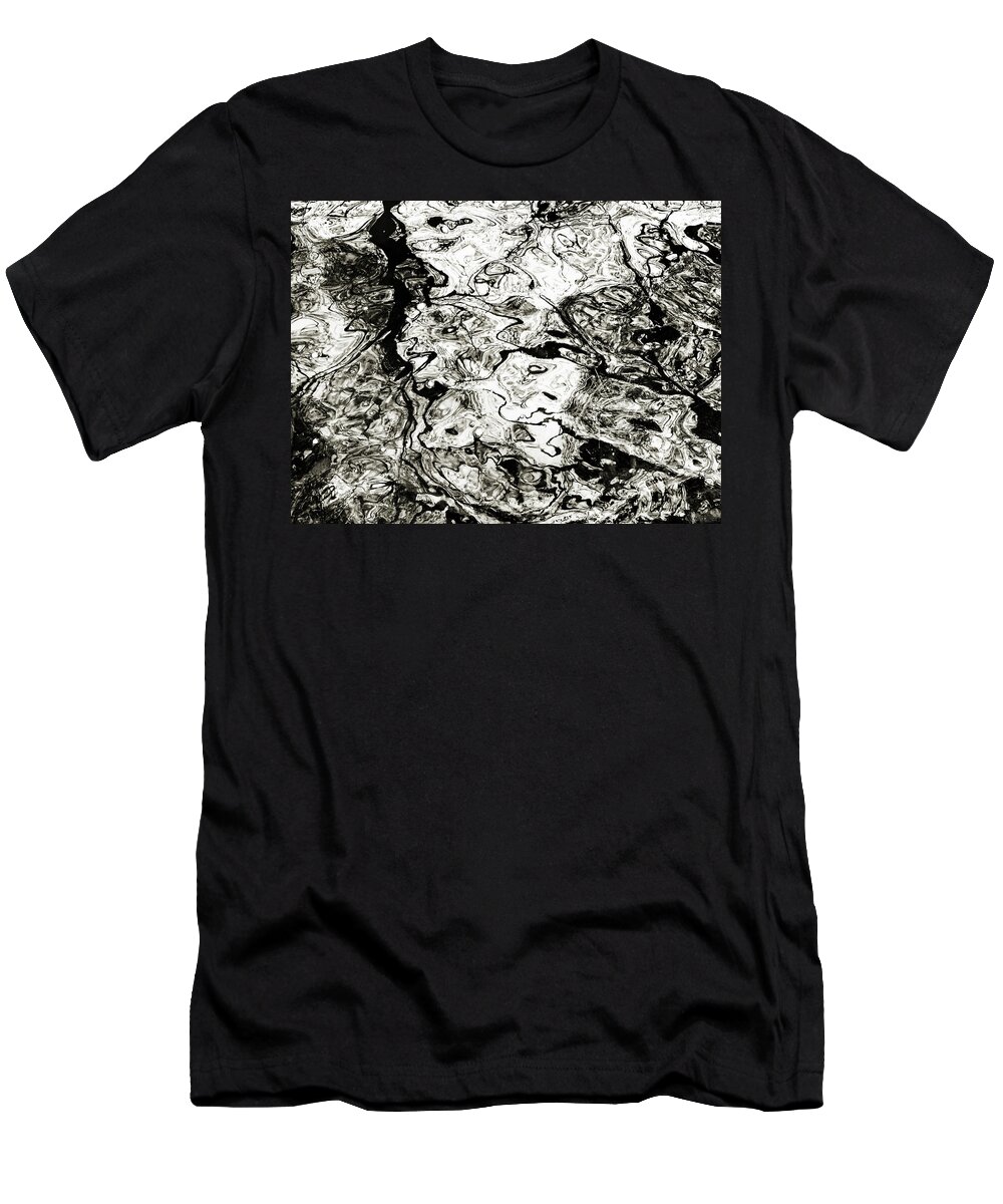 Abstract Expressionism T-Shirt featuring the photograph Abstract Expressionism in Nature by Marilyn Hunt