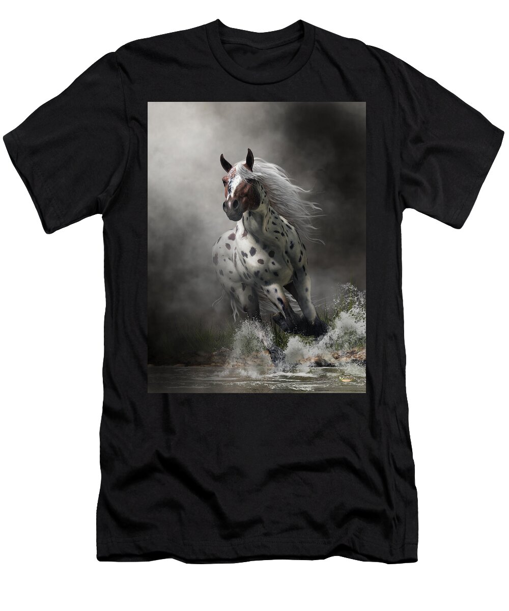 Appaloosa T-Shirt featuring the digital art Appaloosa by Daniel Eskridge