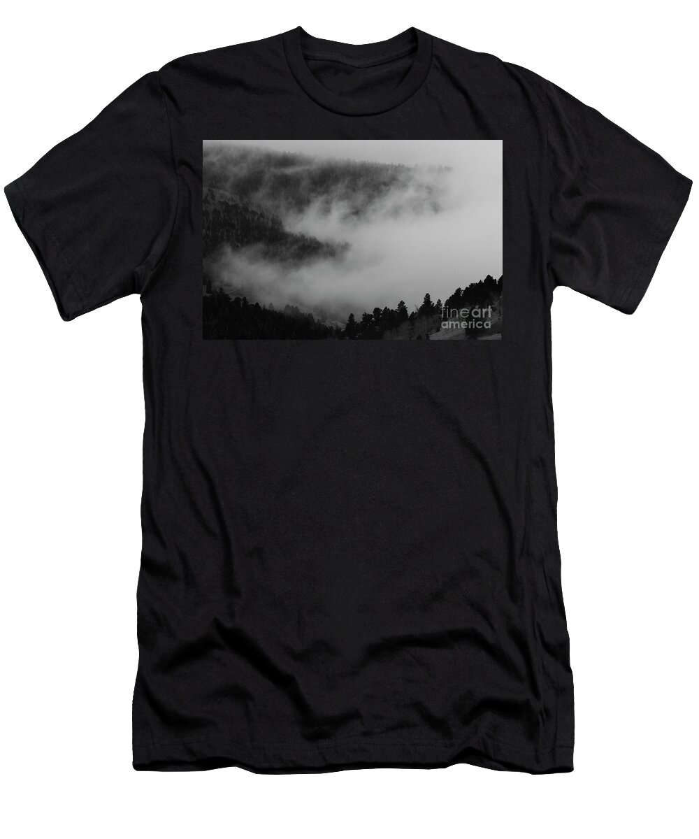 Fog T-Shirt featuring the photograph Approaching Colorado Snowstorm by Steven Krull