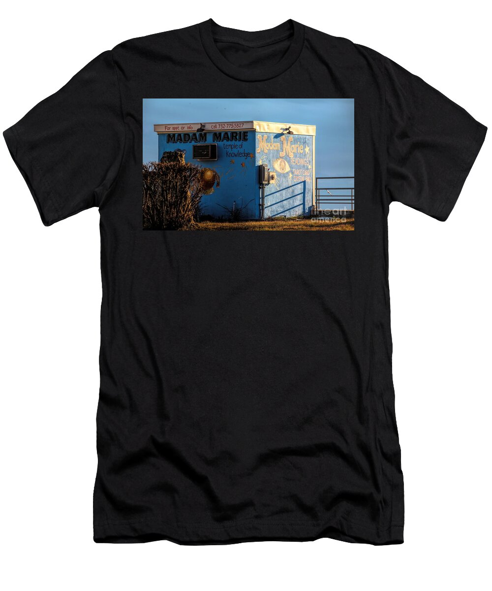 East Coast T-Shirt featuring the photograph Asbury Park New Jersey Madam Marie Structure by Chuck Kuhn
