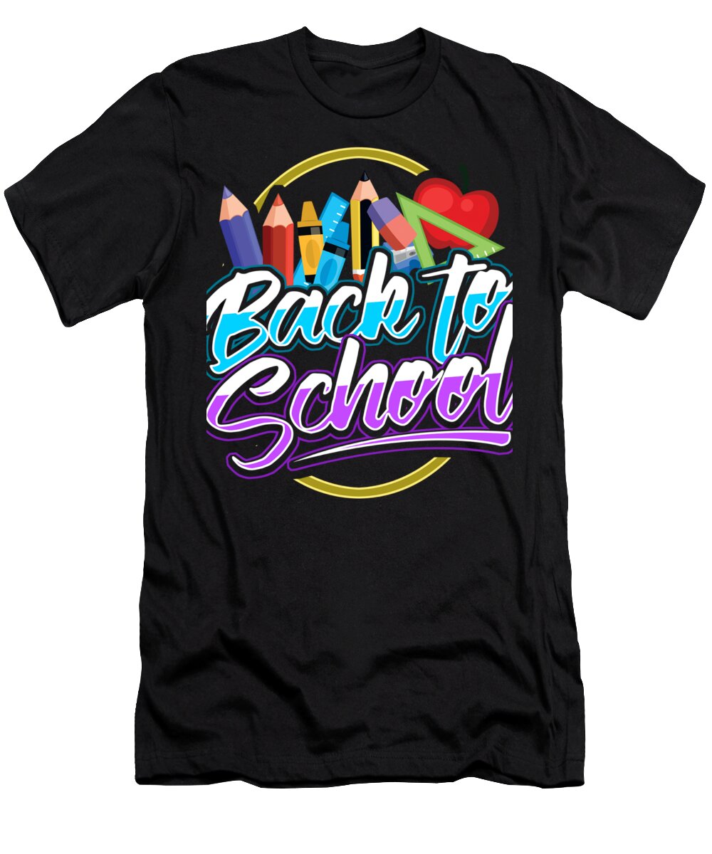 School T-Shirt featuring the digital art Back To School by Mister Tee