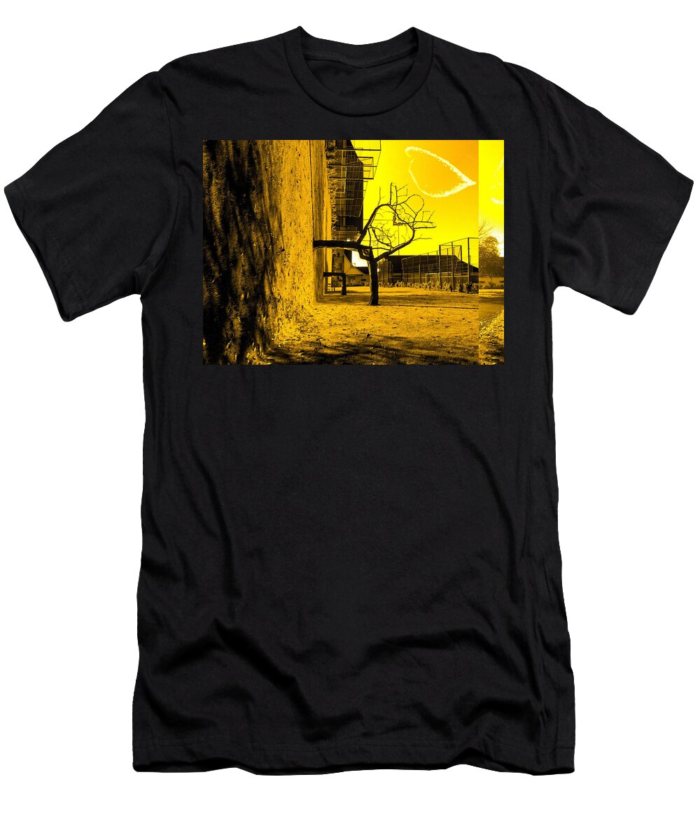 #abstracts #acrylic #artgallery # #artist #artnews # #artwork # #callforart #callforentries #colour #creative # #paint #painting #paintings #photograph #photography #photoshoot #photoshop #photoshopped T-Shirt featuring the digital art Beyond The Horizon Part 50 by The Lovelock experience