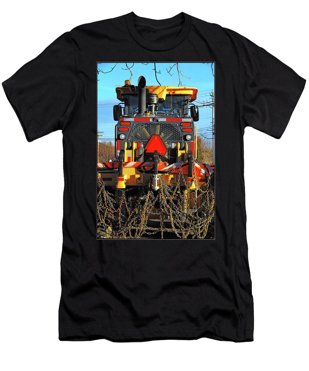Red Truck T-Shirt featuring the photograph Big Red and Yellow Truck by Constance Lowery