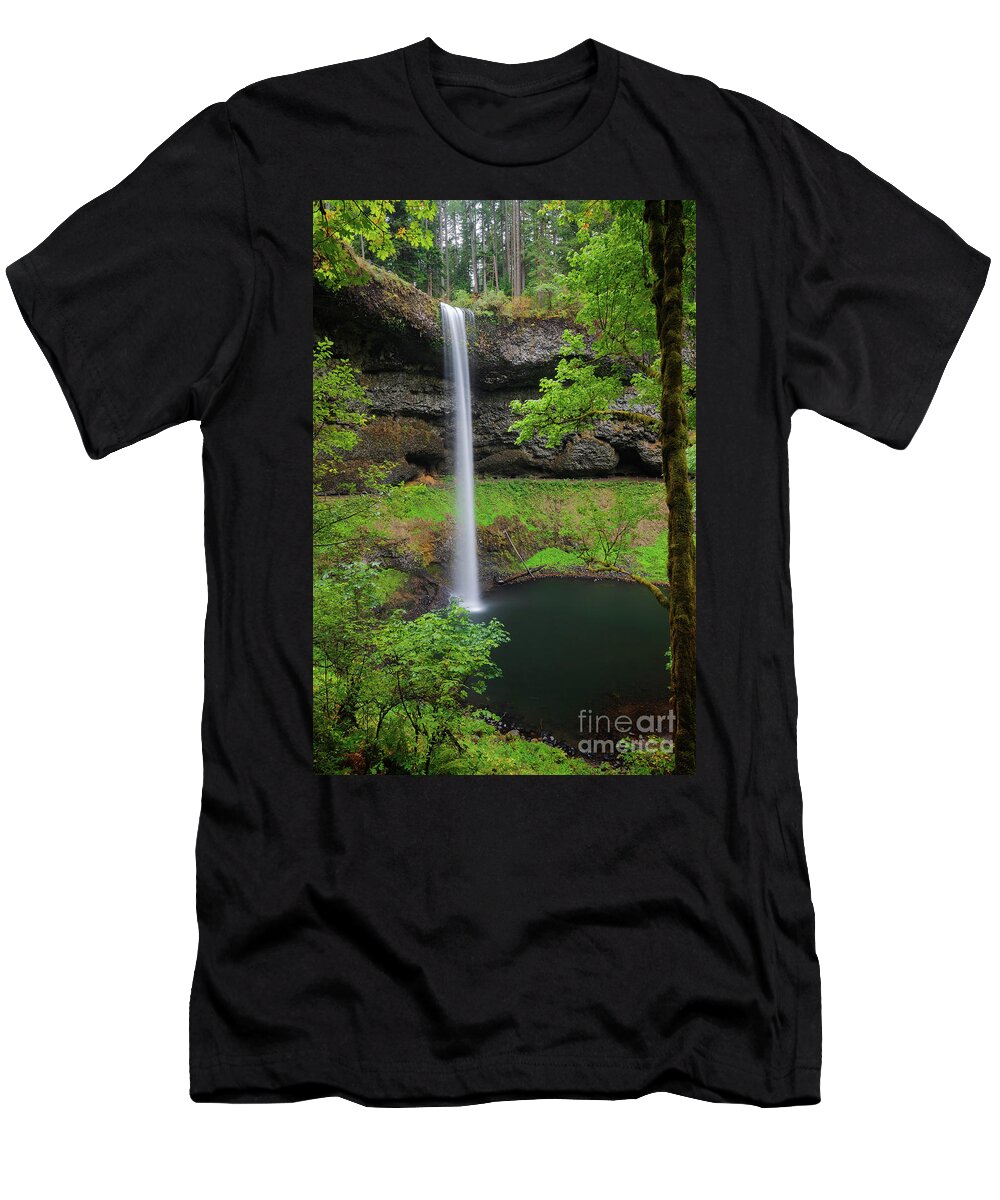Waterfall T-Shirt featuring the photograph Big Waterfall by Steve Triplett