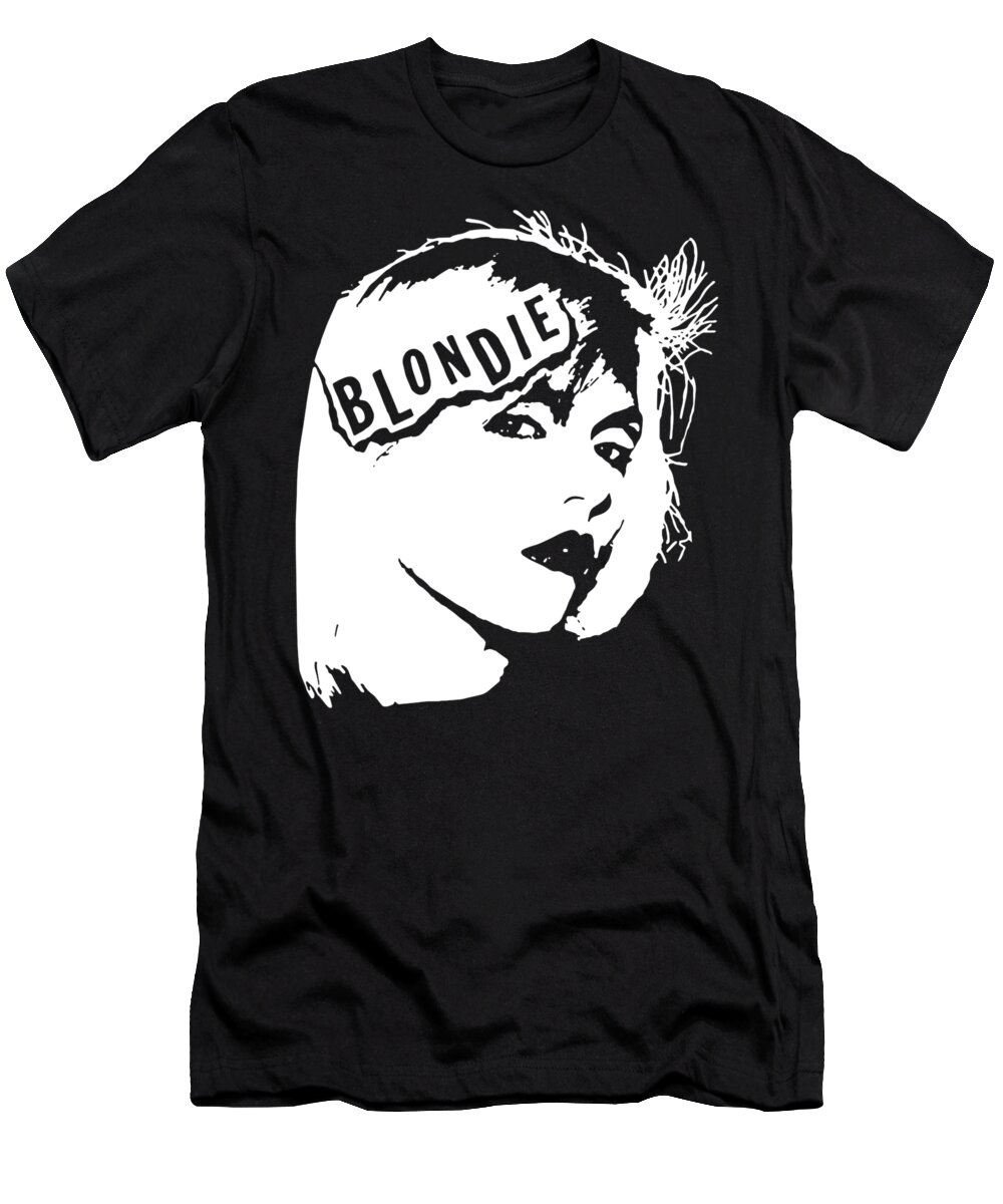 Blondie New Wave Punk Rock 70's 80's Vintage Style hipster T-Shirt by Riley Sargent - Fine America