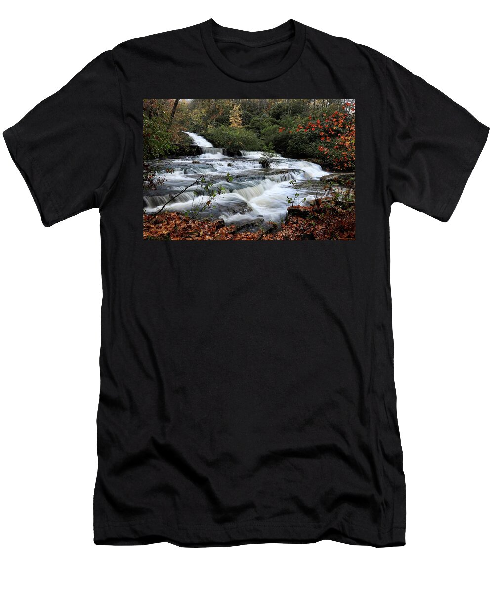 Boushell Falls T-Shirt featuring the photograph Boushell Falls by Chris Berrier
